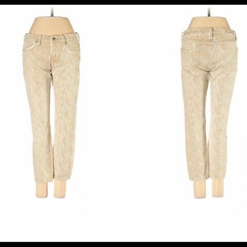 Blank NYC Tan with White Print Jeans